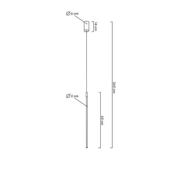 Lampa wisząca OMBRE 60 czarna - Moosee